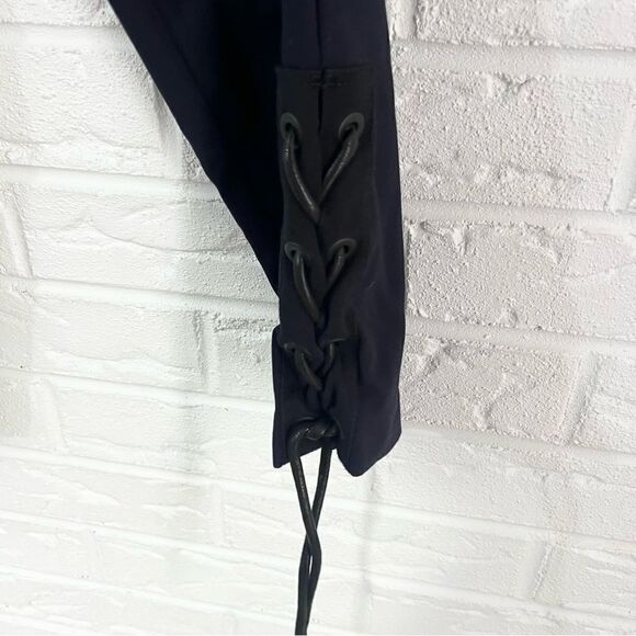 Rag & Bone Simone Lace-Up Pants Navy Skinny Ankle Pants Size 6 - Picture 5 of 8